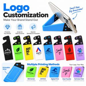 Soporte Plegable Universal para Teléfono Celular, Soporte Ajustable para Escritorio, para Teléfono Móvil y Tableta, con Logotipo Personalizado en Serigrafía, Regalo - Product Image 2