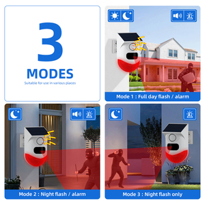 Tuya Smart WiFi PIR sirena rilevatore impermeabile Wireless a infrarossi solare per esterni per sistema di allarme di sicurezza antifurto domestico - Product Image 5