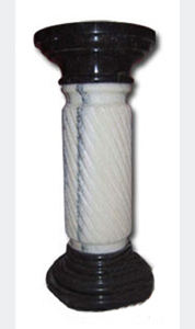 Tùy chỉnh màu vàng đá cẩm thạch người phụ nữ cột đá cẩm thạch trụ cột điêu khắc trong kho - Product Image 5