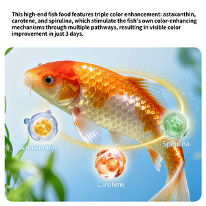 Alimento para Peces de Acuario de Alta Proteína de YEE Factory, Alimento Flotante para Peces Dorados y Koi que Realza el Color - Product Image 5