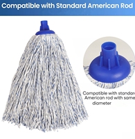 Nouveaux articles de conciergerie Tête de vadrouille à douille en polyester Nettoyant pour sols pour le nettoyage des articles ménagers