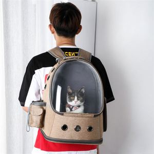 BSCI Factory Hanbang <b>Cat</b> bag pet <b>backpack</b> outside portable transparent space capsule pet bag <b>cat</b> breathable <b>backpack</b> for travel - Product Image 6