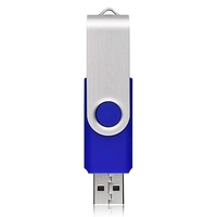 Flash Drive USB 3.0 64GB, Pendrive logam dengan 1GB 2GB 4GB pilihan Chip gaya
