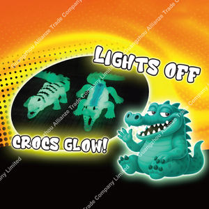 Jouet à presser en TPR de style crocodile miniature, créatif, changeant de couleur et lumineux dans le noir, jouet crocodile extensible coloré - Product Image 2