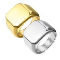 LEPAI Bagues pour hommes en acier inoxydable tendance, design géométrique, électroplaquées, bijoux de mode, modèle R30014, fabriquées en Chine