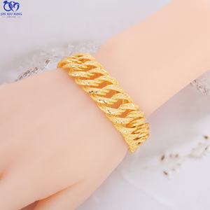 สร้อยข้อมือผู้ชายแบบเกลียวชุบทองคำแท้ 24k รุ่น JXX JSL-Z402-15N ความกว้าง 15 มม. ดีไซน์ Atmospheric ของขวัญเครื่องประดับ - Product Image 1