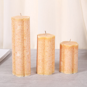 AIKUN, venta al por mayor, velas de pilar de flores de hielo hechas a mano, sin perfume, sin humo para boda/Iglesia/iluminación de emergencia <span class=keywords><strong>HomeB</strong></span> - Product Image 5