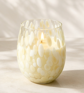 Elegant Round Glass Jar Scented Paraffin Wax <b>Candle</b> Floral Plant Fragrance Home Decoration Art <b>Candle</b> Machine Made - Product Image 1