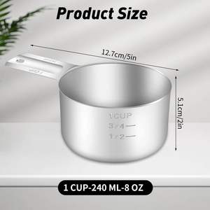 ถ้วยตวงสแตนเลสเดี่ยว ขนาด 16 ออนซ์ 2 ถ้วย 480 มล. - Product Image 2