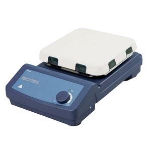 Agitateur magnétique SCITEK, plaque de travail en verre céramique, capacité maximale 10L. Moteur à pôles ombragés pour laboratoire, avec fonction de agitation (H2O) - Product Image 1