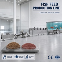 Solution clé en main : Ligne de production d'aliments flottants pour poissons PLC, extrudeuse d'aliments pour crevettes pour usine d'aliments pour groupers et esturgeons