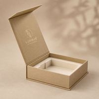 Boîte cadeau magnétique blanche personnalisée avec gaufrage et doublure en mousse pour montres connectées et appareils électroniques intelligents, en carton de haute qualité