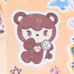 <span class=keywords><strong>Adesivi</strong></span> <span class=keywords><strong>Murali</strong></span> Decorativi per Bambini in PVC con Stampa Personalizzata, Fogli con <span class=keywords><strong>Adesivi</strong></span> Kawaii Durevoli e Fustellati - Product Image 3