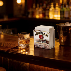 Porta Servilletas Metálico Vintage al por Mayor para Bar, Cueva del Hombre, Restaurante - Dispensador de Servilletas de Hojalata para Mesa - Product Image 1