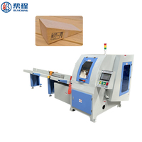 Scie à découper le bois triangulaire CNC 45 et 90 degrés pour menuisier, machine à couper en biseau carré pour le bois