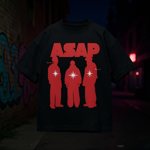 Camiseta Gráfica Asap, Estilo Urbano Oversize, Estética Hip Hop Y2K, Prenda Unisex - Product Image 3