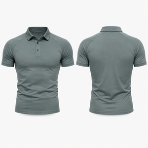 Polo ajusté personnalisé pour homme, coupe slim, séchage rapide, extensible, pour le golf, le sport, avec logo d'équipe - Product Image 2