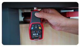 جهاز قياس سماكة الطلاء UT343A/D/E مع تطبيق وبرنامج كمبيوتر لفحص المعادن في صناعة التصنيع والمعالجة الكيميائية في آسيا - Product Image 6