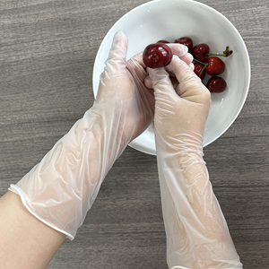 Độ dày trung bình dùng một lần PVC Vinyl Găng tay với dài tay áo không thấm nước Vinyl Đối với trang chủ sử dụng <span class=keywords><strong>Latex</strong></span> miễn phí cho Pet bên ngoài thực phẩm - Product Image 6