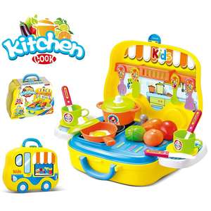 Ensemble de jeu de cuisine jaune <span class=keywords><strong>pour</strong></span> enfants, <span class=keywords><strong>kit</strong></span> de cuisine d'imitation avec aliments, cadeau de Noël <span class=keywords><strong>pour</strong></span> les enfants de 3 ans, Union World, plastique ABS - Product Image 6