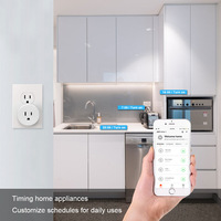 Tuya Mini US Wifi prise intelligente fonctionne avec Alexa google maison parasurtenseur 110-230V commande vocale minuterie prise intelligente
