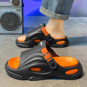 Chancletas de Eva de lujo para exteriores, zapatillas deportivas de fondo grueso, zapatillas Unisex antideslizantes para hombres, sandalias de verano, chanclas - Product Image 4