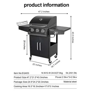 Fabriek Nieuwe Outdoor Camping Grill Grote Gas Grill Rookloze Barbecue Commerciële Bbq Grill Grills