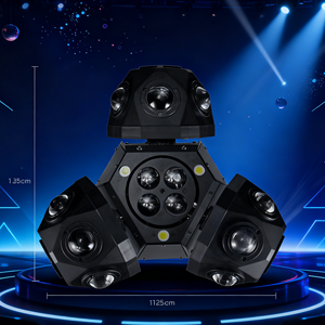 UNOXINE 180W <strong>LED</strong> Moving Head Light <strong>DMX512</strong> <strong>Control</strong> IP20 Rated RGBW <strong>4</strong>-in-1 Wash Beam Zoom for Stage DJ Bar - Product Image 5