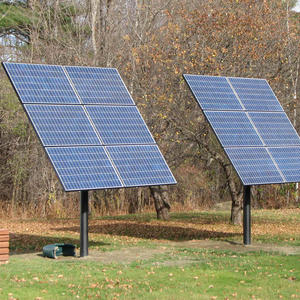 Structure de support de panneaux solaires fixée au sol en acier galvanisé à chaud sur mesure pleine dimension - Product Image 1