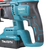 Marteau perforateur sans balais TMAKOTA 20V 1000W, capacité de perçage 26 mm, 900 tr/min, énergie d'impact 2,9 J, accessoires complets