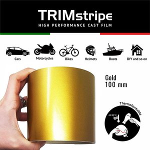 Strisce adesive rifiniture in oro 100 mm per attrezzature per riparazione carrozzeria auto - Product Image 1