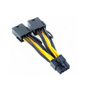 สายไฟ GPU แบบคู่ 18AWG พรีเมียม 8 พิน PCIE สำหรับเชื่อมต่อ GPU กับ CPU สายไฟการ์ดจอ 8 พิน สำหรับ NVIDIA TESLA K80 M40 M60 P40 V100 P100 A6000 D-040 - Product Image 5