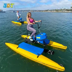 Kualitas Tinggi Sea Pedal Air Sepeda Lake Pedal Inflatable Sea Banana Boat Tube untuk Dijual