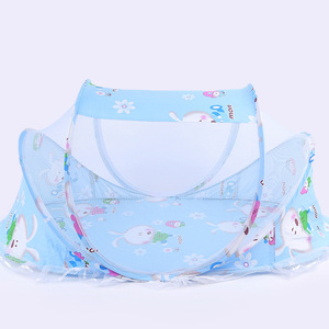 Moustiquaire bébé transfrontalière la plus vendue, nouvelle moustiquaire pliable avec matelas en coton pour bébés, motif dessin animé pour enfants - Product Image 2