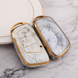 Étui souple en TPU effet marbre pour clé de voiture Chery Little Ant Arrizo E Tiggo E Big Ant <span class=keywords><strong>QQ</strong></span> Ice Cream EQ1 EQ5 3Xe Caoa ICar DR EVO - Product Image 2