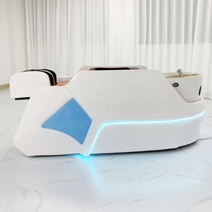 Professionele 4d Full Body Lay Down Automatische Hoofd Therapie Elektrische Kapsalon Massage Japans Hoofd Spa Bed