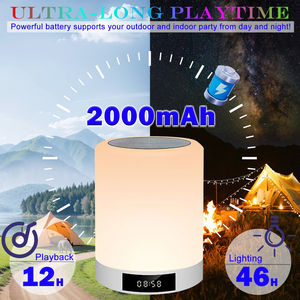 <span class=keywords><strong>Sveglia</strong></span> Intelligente con Altoparlante, Luce Notturna Multicolore a Ritmo di Musica, Lampada da Comodino con Atmosfera Arcobaleno - Product Image 3