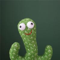 Cactus Dansant ChengBai Style Mexicain, Peluche Douce, Peut Chantier et Danser, Lumineux et Torsadant, Taille 32cm HNCB-V07011552