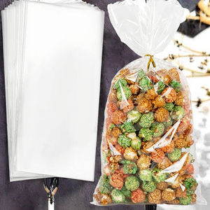 Sacs en cellophane BOPP de qualité alimentaire en gros, 12,5*27,5 cm, pour Noël, pour bonbons et emballages, avec fermeture autocollante - Product Image 3