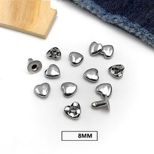 Tachuelas de Metal con Remaches de <span class=keywords><strong>Estrella</strong></span>/Corazón, Botones de Clavos, Remaches de Cuero Decorativos para Cinturón, Bolsa, Gorra, Etiquetas, Ropa, Botones de Jean Personalizados - Product Image 4