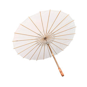 Parasols Blancs Tendance en Gros à Prix Abordable pour Artisanat DIY en Bambou, Décoration de <span class=keywords><strong>Mariage</strong></span>, Cadeau Promotionnel - Product Image 6