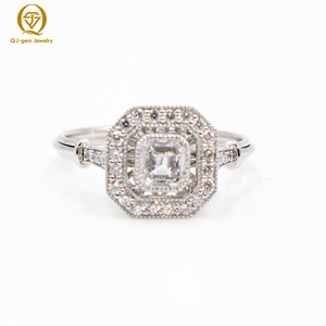 Anillo de Mujer de Lujo con Diamantes Completos, Platino con Certificado IGI, Diamante Cultivado en Laboratorio de Alta Calidad, Ideal para Fiestas - Product Image 1