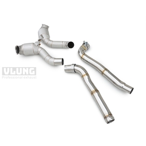 Collecteur d'échappement isolé pour <span class=keywords><strong>Mercedes</strong></span> <span class=keywords><strong>AMG</strong></span> M178 C190 GT GTC <span class=keywords><strong>GTS</strong></span> GTR, tube avant en acier inoxydable, raccord de collecteur d'échappement - Product Image 6
