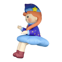 Fille gonflable avec jupe, poupée gonflable fille, fille gonflable avec chapeau pour la publicité ou les événements