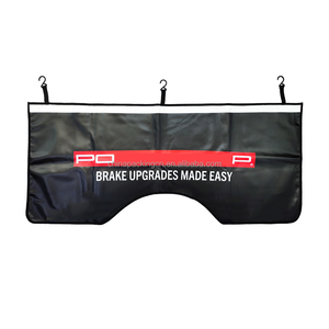 Couverture d'aile Automobile avec <span class=keywords><strong>Logo</strong></span> personnalisé, tapis de couverture d'aile magnétique en cuir PU pour magasin de Service de réparation de voiture - Product Image 3