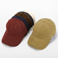 Gorra de Béisbol de Algodón de 6 Paneles con Logotipo Personalizado al por Mayor, Estilo Vintage, Ajustable, Unisex, Casual, Tipo Dad Hat