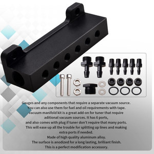 Sewtanc mới 6-Port nhôm chân không khối lượng intake Manifold <span class=keywords><strong>Kit</strong></span> wastegate <span class=keywords><strong>Turbo</strong></span> Boost nhiên liệu kim phun Điều kiện Mới - Product Image 6