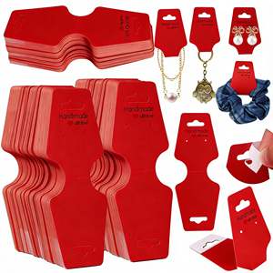 Boîte à bijoux en papier blanc avec logo personnalisé, porte-cartes pour colliers et boucles d'oreilles, avec taille et forme personnalisées pour une utilisation promotionnelle - Product Image 1