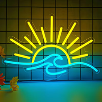 Lampe murale LED néon esthétique, étanche IP67, rouge, alimentée par USB, pour chambre à coucher, dortoir, salle de jeux, fête, décoration de mariage