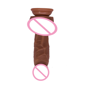 Dildo réaliste <span class=keywords><strong>XXL</strong></span> épais et volumineux pour femmes, doux, à densité unique, 100% étanche, télécommandé, vibrant, chauffant, avec gland volumineux et large - Product Image 2